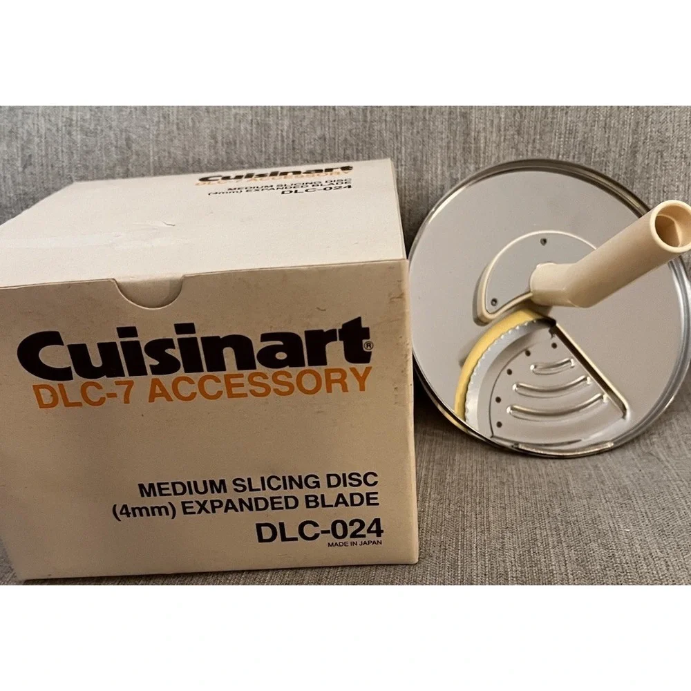 NOS Cuisinart DLC-024 Medium Slicing Disc 4mm‎ Expanded Blade DLC-7 Japan